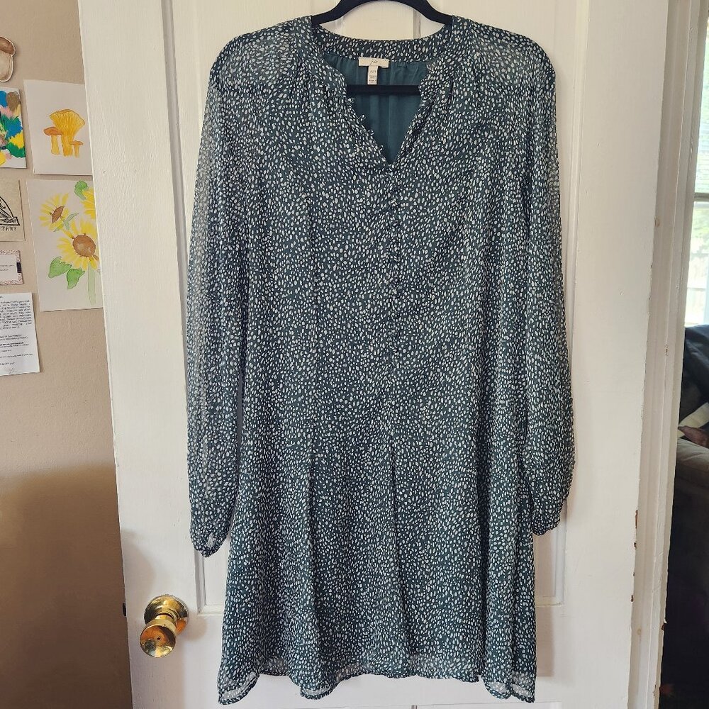 Joie Women’s Limited Edition Arctic Animal Print Balloon Sleeve Dress Medium
